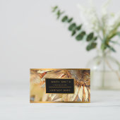 Waterverf Big Yellow Sunflower Elegant Collectie Visitekaartje (Staand voorkant)