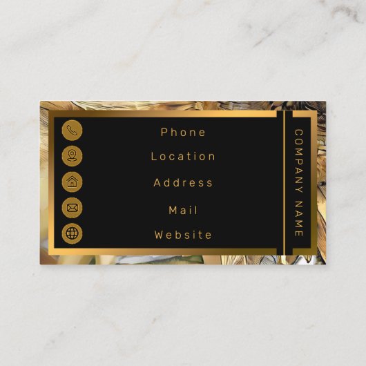 Waterverf Big Yellow Sunflower Elegant Collectie Visitekaartje (Achterkant)