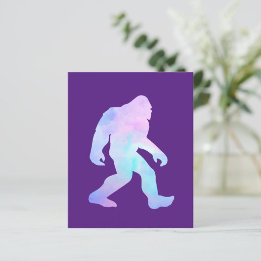 Waterverf Bigfoot (Staand voorkant)
