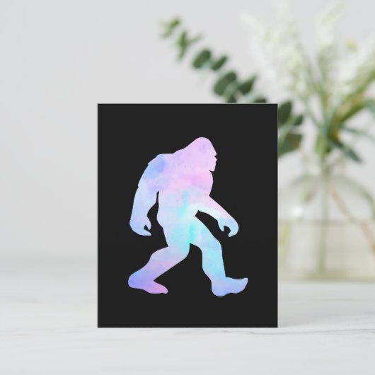 Waterverf Bigfoot (Staand voorkant)