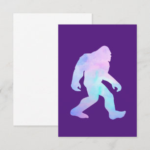 Waterverf Bigfoot Bedankkaart