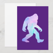 Waterverf Bigfoot Bedankkaart (Voorkant / Achterkant)