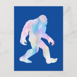 Waterverf Bigfoot Briefkaart