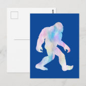 Waterverf Bigfoot Briefkaart (Voorkant / Achterkant)