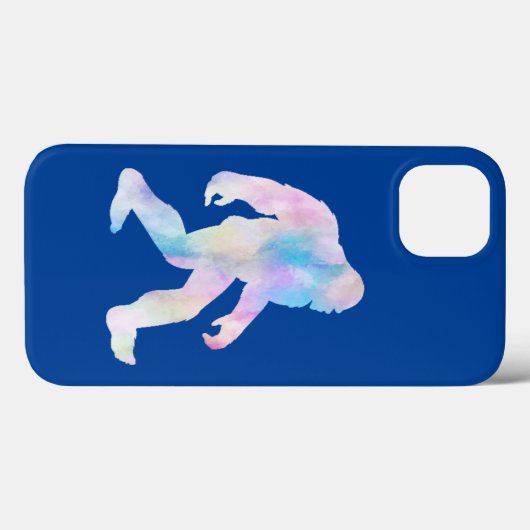 Waterverf Bigfoot Case-Mate iPhone Case (Achterkant (horizontaal))