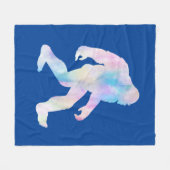 Waterverf Bigfoot Fleece Deken (Voorkant (Horizontaal))