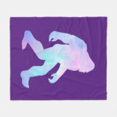 Waterverf Bigfoot Fleece Deken (Voorkant (Horizontaal))