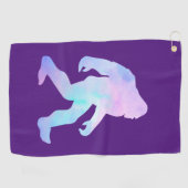 Waterverf Bigfoot Golfhanddoek (Horizontaal)