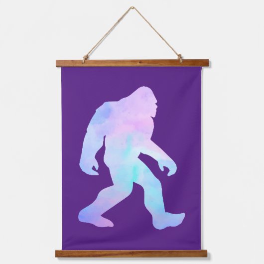 Waterverf Bigfoot Hangend Wandkleed (Voorkant)