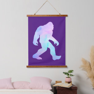 Waterverf Bigfoot Hangend Wandkleed