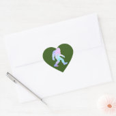 Waterverf Bigfoot Hart Sticker (Envelop)