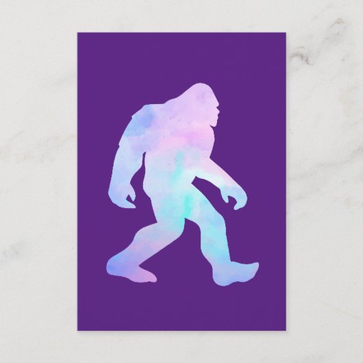 Waterverf Bigfoot Informatiekaartje (Voorkant)