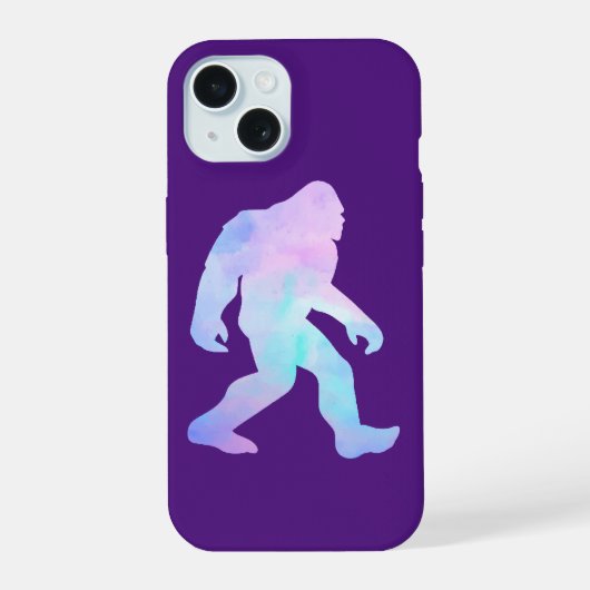 Waterverf Bigfoot iPhone 15 Case (Achterkant)