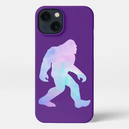 Waterverf Bigfoot iPhone Hoesje (Achterkant)