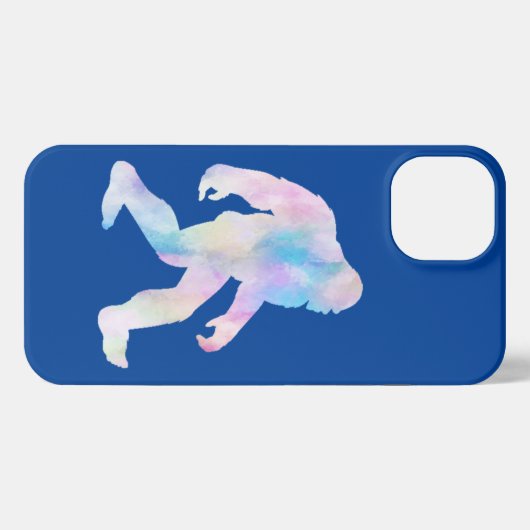 Waterverf Bigfoot iPhone Hoesje (Achterkant horizontaal)