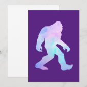 Waterverf Bigfoot Kaart (Voorkant / Achterkant)