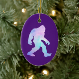 Waterverf Bigfoot Keramisch Ornament