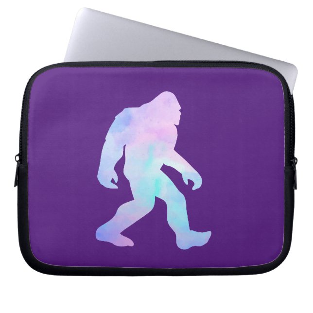 Waterverf Bigfoot Laptop Sleeve (Voorkant)