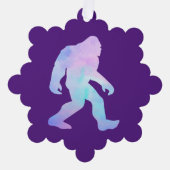 Waterverf Bigfoot Ornament Kaart (Voorkant)