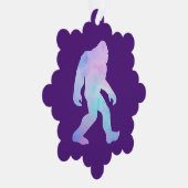 Waterverf Bigfoot Ornament Kaart (Rechts)