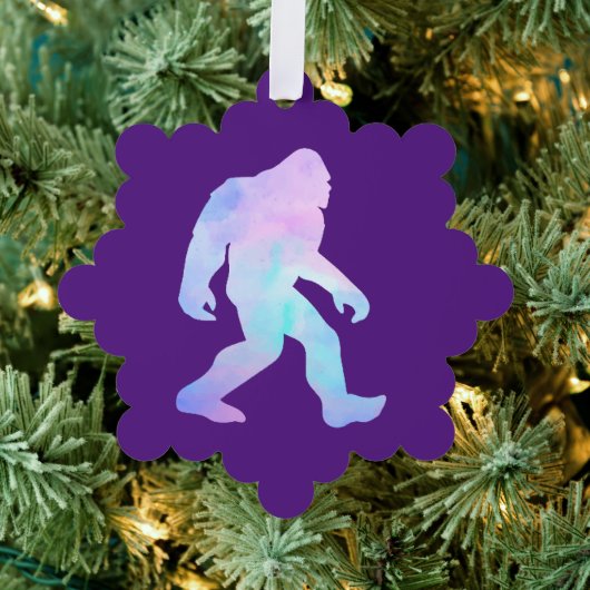 Waterverf Bigfoot Ornament Kaart (Insitu (Drie))