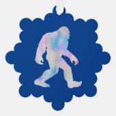 Waterverf Bigfoot Ornament Kaart (Voorkant)