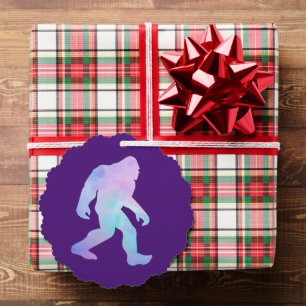 Waterverf Bigfoot Ornament Kaart