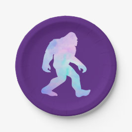 Waterverf Bigfoot Papieren Bordje