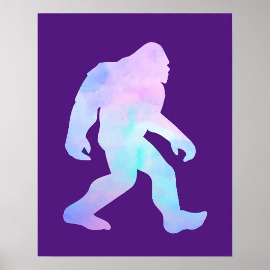 Waterverf Bigfoot Poster (Voorkant)