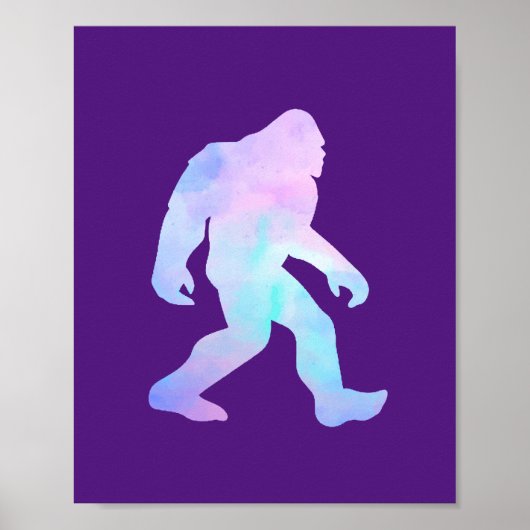 Waterverf Bigfoot Poster (Voorkant)