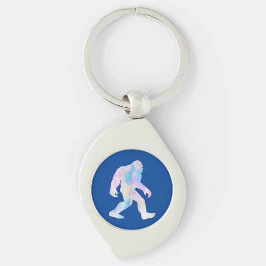 Waterverf Bigfoot Sleutelhanger (Voorkant)