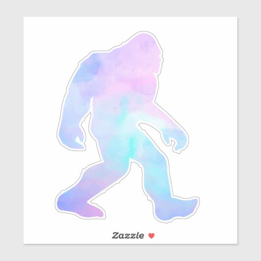 Waterverf Bigfoot Sticker (Vel)