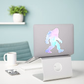 Waterverf Bigfoot Sticker (Laptop op bureau)