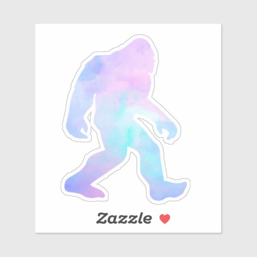 Waterverf Bigfoot Sticker (Vel)