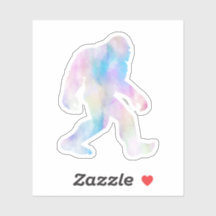 Waterverf Bigfoot Sticker