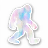 Waterverf Bigfoot Sticker (Voorkant)