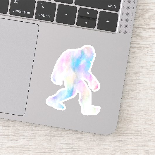Waterverf Bigfoot Sticker (Detail)