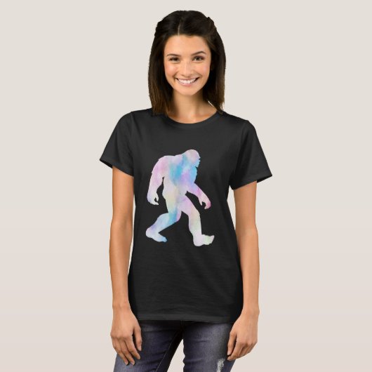 Waterverf Bigfoot T-shirt (Voorkant volledig)