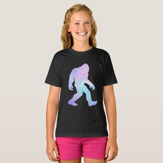 Waterverf Bigfoot T-shirt (Voorkant volledig)