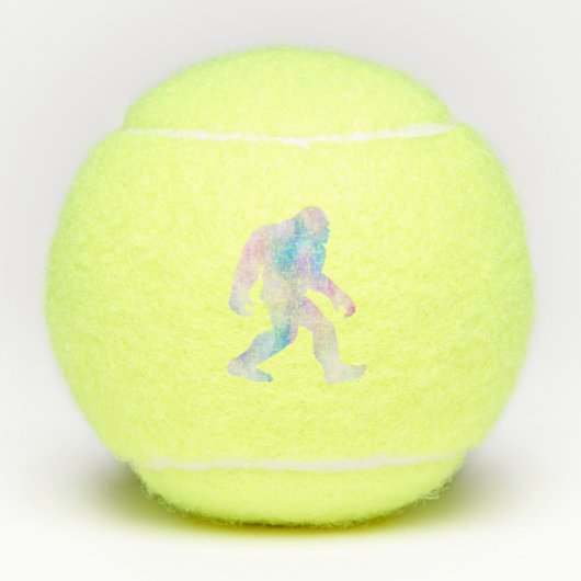 Waterverf Bigfoot Tennisballen (Voorkant)