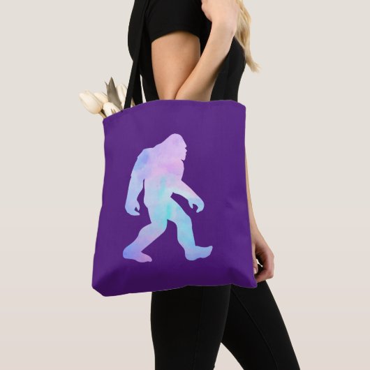 Waterverf Bigfoot Tote Bag (Dichtbij)