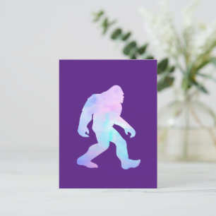 Waterverf Bigfoot Uitnodiging Briefkaart