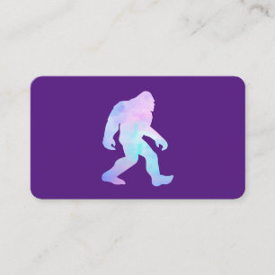 Waterverf Bigfoot Visitekaartje