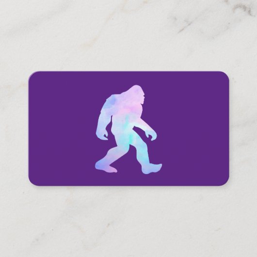 Waterverf Bigfoot Visitekaartje (Voorkant)