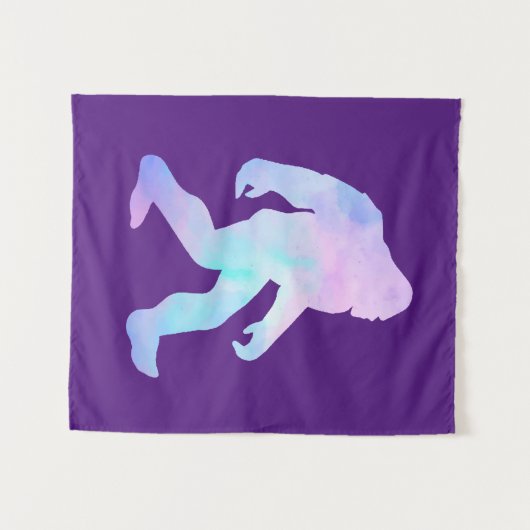 Waterverf Bigfoot Wandkleed (Voorkant (horizontaal))