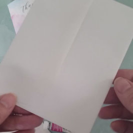 Waterverf bij de kustlijn dank u kaart