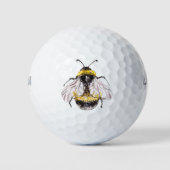 Waterverf bij-golfbal golfballen (Voorkant)