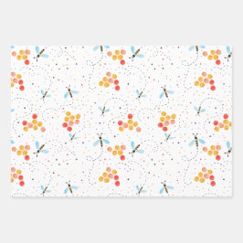 Waterverf bij  inpakpapier vel