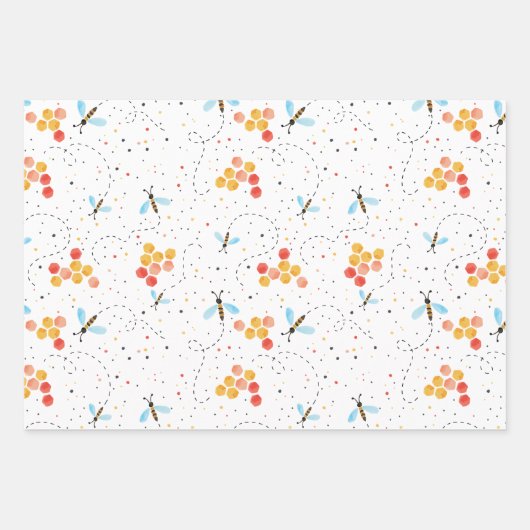 Waterverf bij inpakpapier vel (Voorkant)