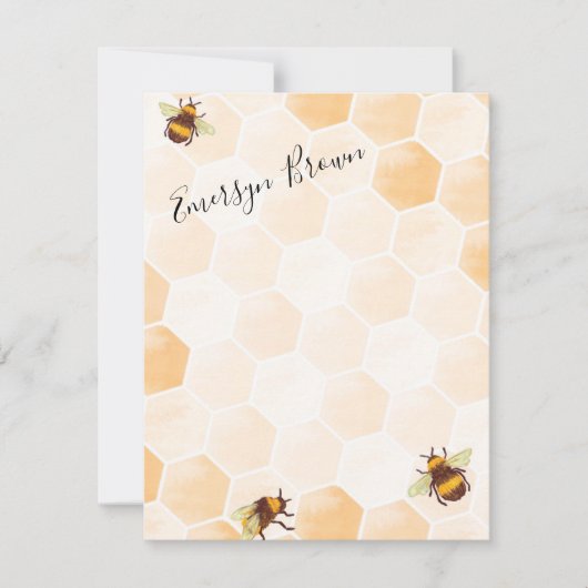 Waterverf bij notitiekaartje (Voorkant)